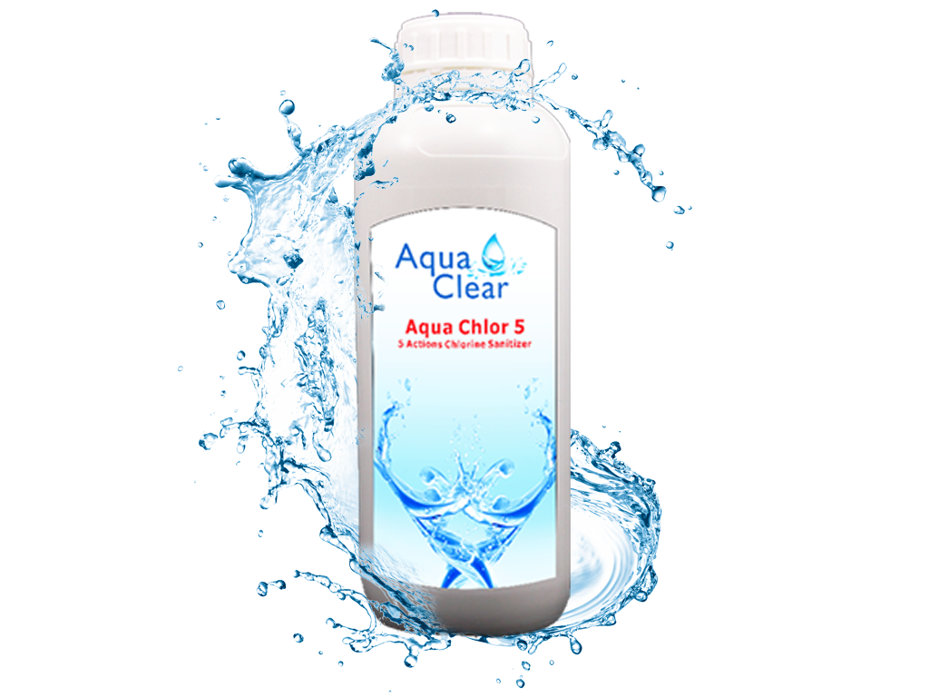 AQUACLEAR aqua clor 5 חומר חיטוי רב שימושי לג'קוזי