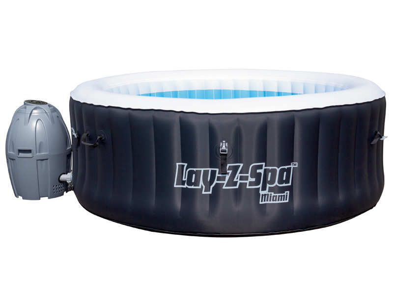 ג'קוזי מתנפח נייד 180X0.66 ס"מ MIAMI LAY-Z-SPA של BESTWAY דגם 54123 ג'קוזי מתנפח נייד 180X0.66 ס"מ MIAMI LAY-Z-SPA של BESTWAY דגם 54123