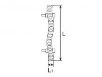 גריל לתעלת גלישה דגם WAVE רוחב 245 מ"מ